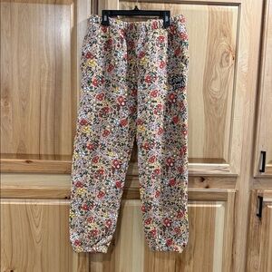 Teddy Fresh Grandma’s Fun Multicolor Floral Jogger Oversized Sweatpants Size S